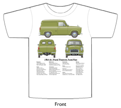 Ford Thames 7cwt Van 1954-61 T-shirt Front